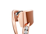 Rose gold Fancy Black Round Cut Solitaire Tension-Set Diamond Split Shank Ring_5