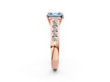 Rose gold Fancy Blue Asscher  Brilliant Channel-Set Solitaire Ring with Four-Prong Setting_55