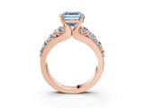 Rose gold Fancy Blue Asscher  Brilliant Solitaire with Side Stones on a Pave Band and Four-Prong Setting_27