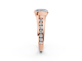 Rose gold Fancy Blue Asscher  Solitaire Bezel-Set Diamond Ring with Channel-Set Band_19