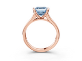 Rose gold Fancy Blue Asscher  Solitaire Bezel-Set Diamond Ring with Channel-Set Band_20