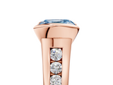 Rose gold Fancy Blue Asscher  Solitaire Bezel-Set Diamond Ring with Channel-Set Band_22