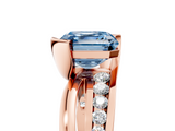 Rose gold Fancy Blue Asscher  Solitaire Channel-Set Split Shank Ring with Tension Prong Setting_8