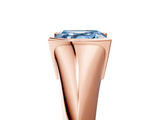 Rose gold Fancy Blue Asscher  Solitaire Tension Set Diamond Ring_41
