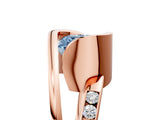 Rose gold Fancy Blue Cushion Cut Solitaire Tension-Set Diamond Split Shank Ring_5