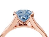 Rose gold Fancy Blue Cushion  Solitaire Bezel-Set Diamond Ring with Channel-Set Band_41