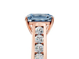 Rose gold Fancy Blue Emerald  Solitaire Channel-Set Diamond Engagement Ring with Four-Prong Setting_57