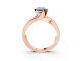 Rose gold Fancy Blue Emerald  Solitaire Channel-Set Split Shank Ring with Tension Prong Setting_6