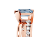 Rose gold Fancy Blue Emerald  Solitaire Channel-Set Split Shank Ring with Tension Prong Setting_8