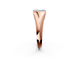 Rose gold Fancy Blue Emerald  Solitaire Tension Set Diamond Ring_22