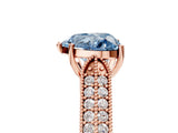 Rose gold Fancy Blue Heart Cut Cut Pave Split Shank Engagement Ring with Four-Prong Setting_5