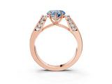 Rose gold Fancy Blue Heart Cut Diamond Channel Set Solitaire Ring with Four-Prong Setting_27