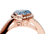 Rose gold Fancy Blue Heart Cut Diamond Halo Split Shank Engagement Ring_43