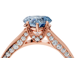 Rose gold Fancy Blue Heart  Cut Diamond Pave Band with Four-Prong Setting_41