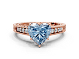 Rose gold Fancy Blue Heart  Cut Milgrain Channel Set Engagement Ring with Solitaire Prong Setting_63