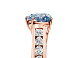 Rose gold Fancy Blue Heart  Solitaire Channel-Set Diamond Engagement Ring with Four-Prong Setting_37