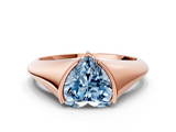 Rose gold Fancy Blue Heart  Solitaire Tension Set Diamond Ring_20