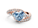 Rose gold Fancy Blue Heart  Solitaire with Pavé Twist Band and Four-Prong Setting_64