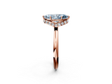 Rose gold Fancy Blue Marquise  Brilliant Solitaire Engagement Ring with Six-Prong Setting and Classic Band_22