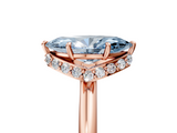 Rose gold Fancy Blue Marquise  Brilliant Solitaire Engagement Ring with Six-Prong Setting and Classic Band_25