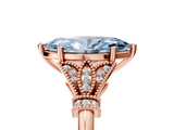 Rose gold Fancy Blue Marquise  Brilliant Solitaire with Pave Band and Four-Prong Setting_25
