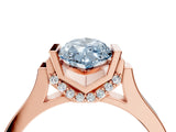 Rose gold Fancy Blue Marquise Cut Brilliant Solitaire Diamond Ring with Channel Set Band and Bar Prong Setting_16