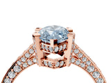 Rose gold Fancy Blue Marquise Cut Brilliant Split Shank Pave Solitaire Ring with Four-Prong Setting_4