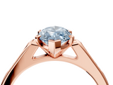 Rose gold Fancy Blue Marquise  Cut Channel Set Solitaire Engagement Ring with Four-Prong Setting_225