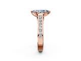 Rose gold Fancy Blue Marquise  Cut Channel Set Solitaire Engagement Ring with Prong Setting_22