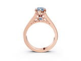 Rose gold Fancy Blue Marquise  Cut Channel Set Solitaire Engagement Ring with Prong Setting_23