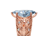 Rose gold Fancy Blue Marquise Cut Cut Milgrain Pave Diamond Engagement Ring with Four-Prong Setting_8