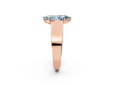 Rose gold Fancy Blue Marquise Cut Diamond Channel Set Solitaire Ring with Four-Prong Setting_38