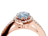 Rose gold Fancy Blue Marquise Cut Diamond Halo Split Shank Engagement Ring_43