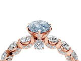 Rose gold Fancy Blue Marquise Cut Diamond Side Stone Engagement Ring with Four-Prong Setting_52