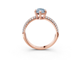 Rose gold Fancy Blue Marquise  Cut Pave Diamond Engagement Ring with Channel Set Band and Four-Prong Setting_23