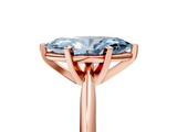 Rose gold Fancy Blue Marquise  Cut Solitaire Ring with Four-Prong Setting on a Classic Band_50