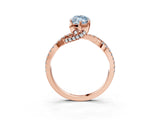 Rose gold Fancy Blue Marquise Cut Solitaire Twist Pave Diamond Engagement Ring with Prong Setting_39