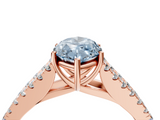 Rose gold Fancy Blue Marquise  Cut Split Shank Pave Diamond Engagement Ring with Four-Prong Setting_28
