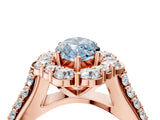 Rose gold Fancy Blue Marquise  Halo Diamond Engagement Ring with Split Shank and Prong Setting_70