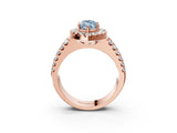 Rose gold Fancy Blue Marquise  Halo Diamond Split Shank Engagement Ring with Prong Setting_54