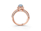 Rose gold Fancy Blue Marquise  Halo Split Shank Pave Diamond Ring with Petal Prong Setting_23
