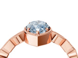 Rose gold Fancy Blue Marquise  Milgrain Marquise Diamond Twist Band Ring_67