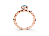 Rose gold Fancy Blue Marquise  Solitaire Bezel-Set Diamond Ring with Beaded Band and Four-Prong Setting_35