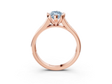 Rose gold Fancy Blue Marquise  Solitaire Bezel-Set Diamond Ring with Channel-Set Band_41