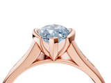 Rose gold Fancy Blue Marquise  Solitaire Bezel-Set Diamond Ring with Channel-Set Band_42