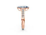 Rose gold Fancy Blue Marquise  Solitaire Channel-Set Diamond Engagement Ring with Four-Prong Setting_33