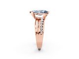 Rose gold Fancy Blue Marquise  Solitaire Channel-Set Split Shank Ring with Tension Prong Setting_5