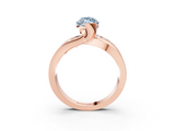 Rose gold Fancy Blue Marquise  Solitaire Channel-Set Split Shank Ring with Tension Prong Setting_6