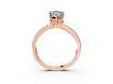 Rose gold Fancy Blue Marquise  Solitaire Diamond Ring with Channel Set Band and Six-Prong Setting_51