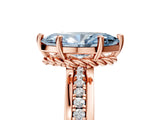 Rose gold Fancy Blue Marquise  Solitaire Diamond Ring with Channel Set Band and Six-Prong Setting_53